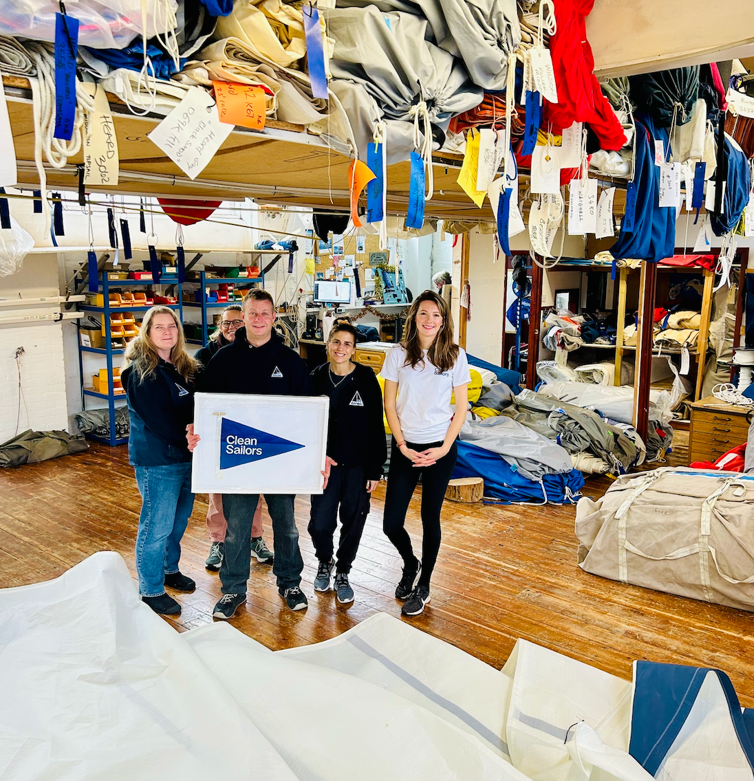 Falmouth sailmaker recognised as first in now global sail recycling project